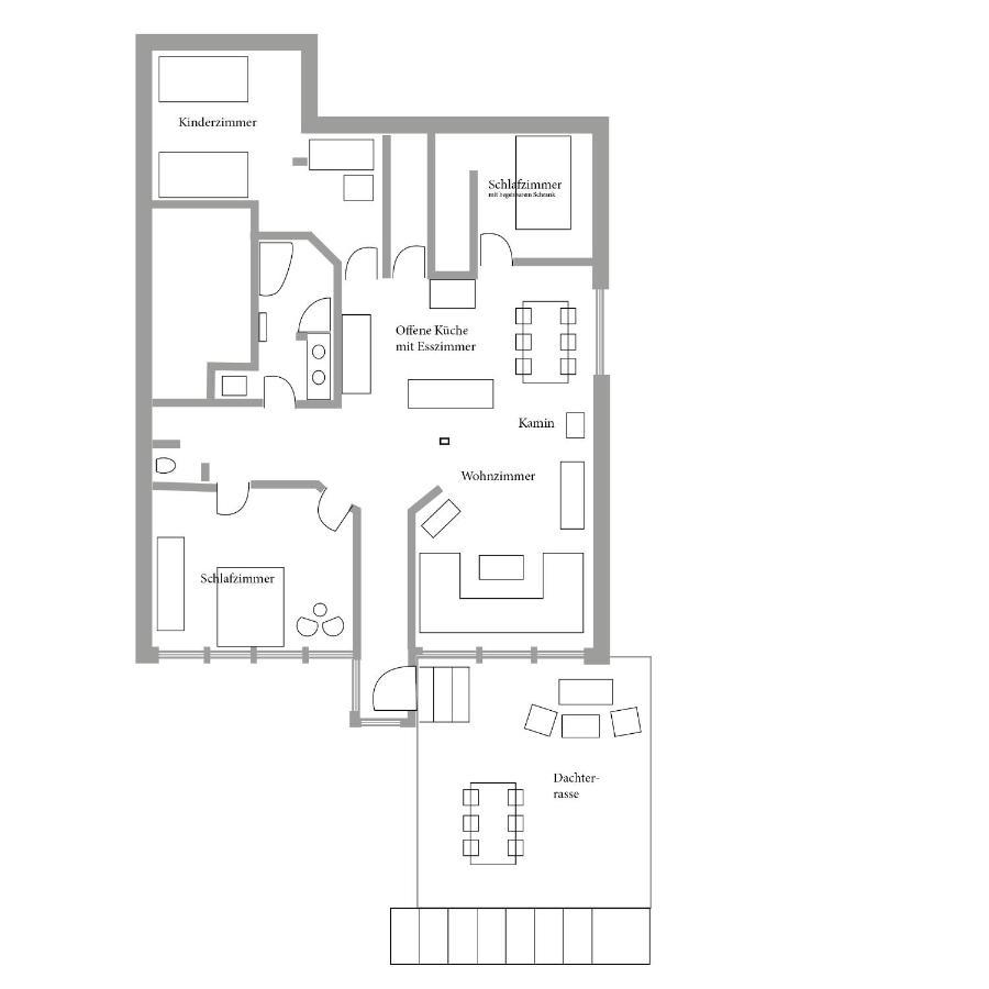 Helle, Offene Dachgeschosswohnung Mit Terrasse Oberloisdorf 外观 照片